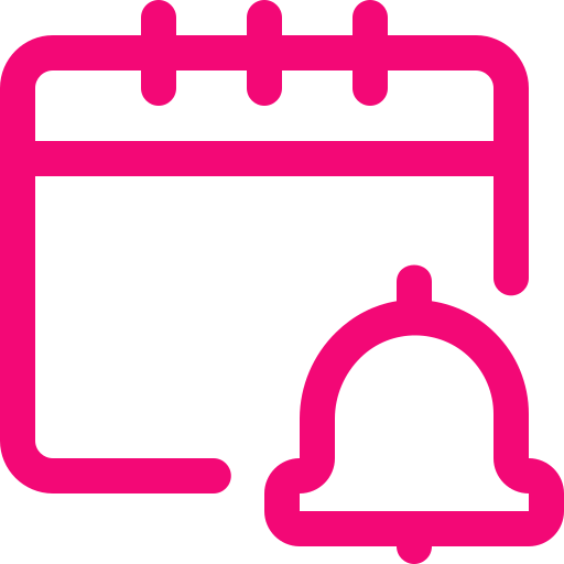 Set reminders to be sent 72 hours/ 48 hours/ 24 hours (customized) before the appointment without hover pink-bg colored image